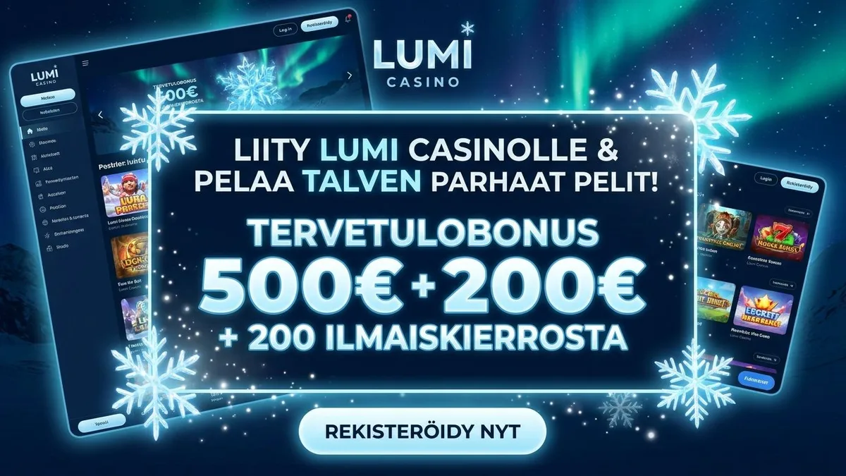 Rekisteröidy bonuksella
